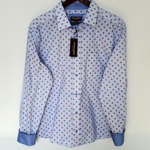 Johnston & Murphy Large Men's Print Dress Shirt